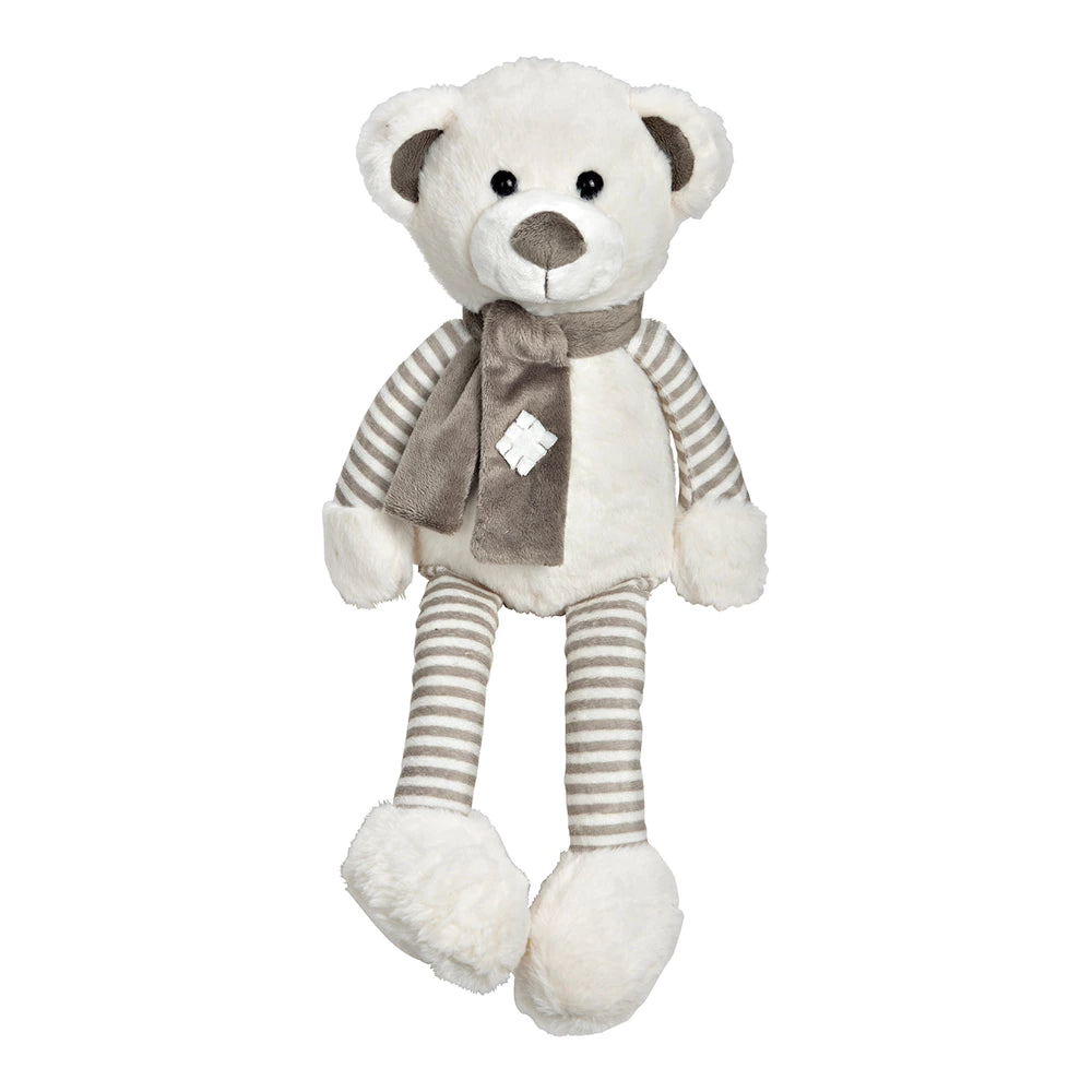 Ours en peluche blanc/gris