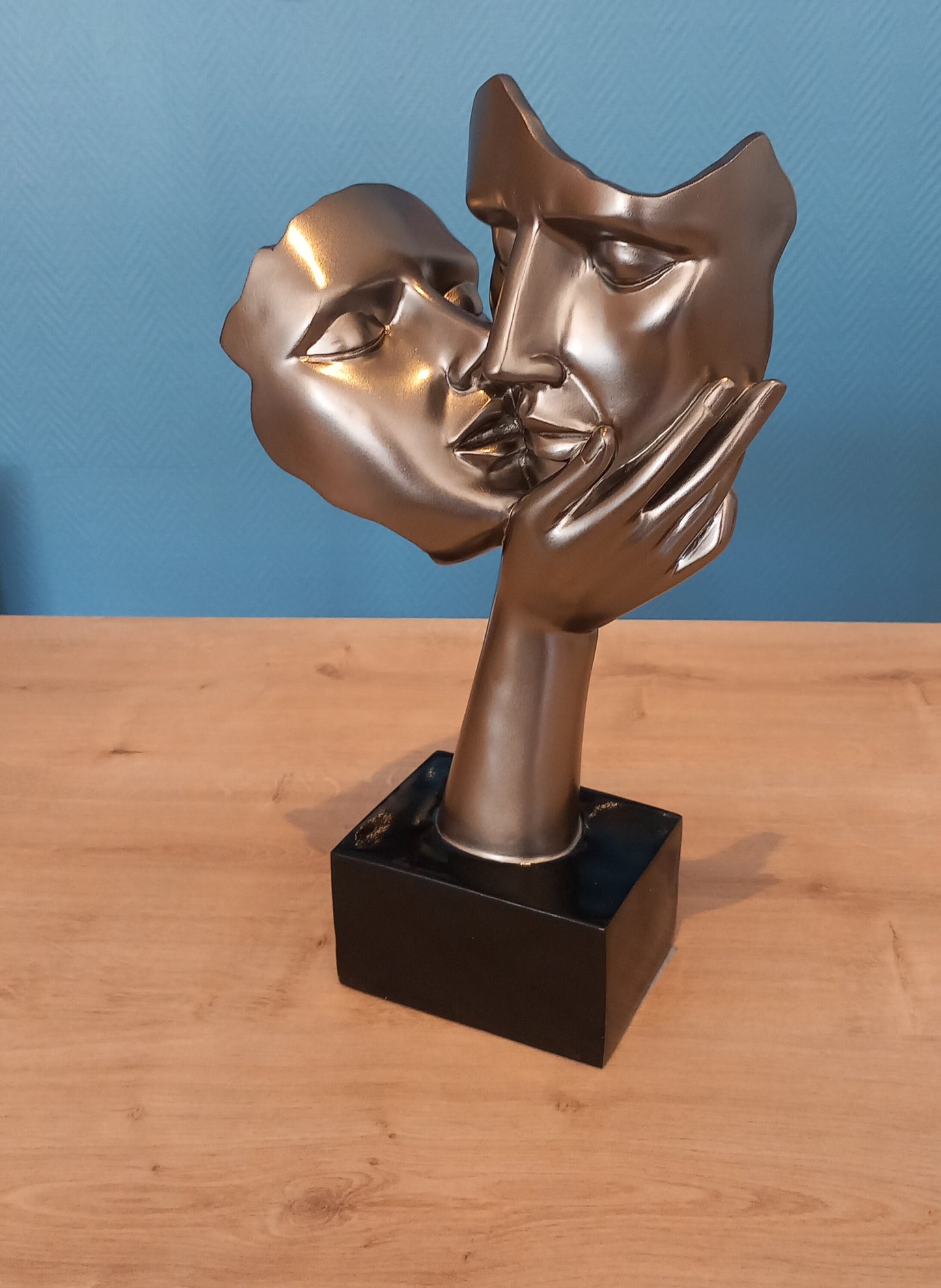 Buste Couple Noir/Argent