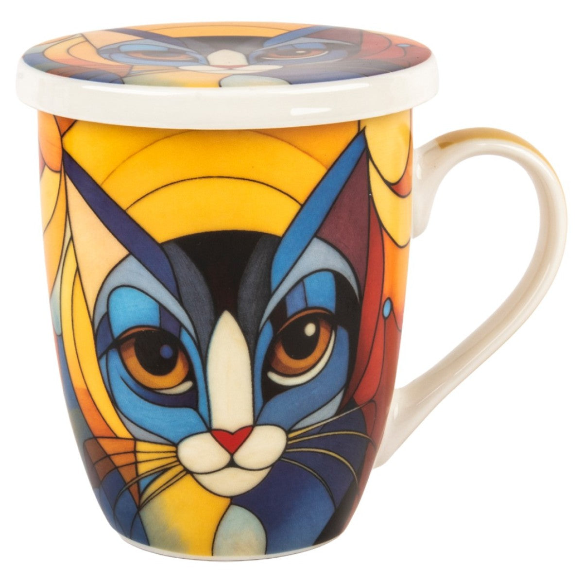 Tisanière Chat Géométrique
