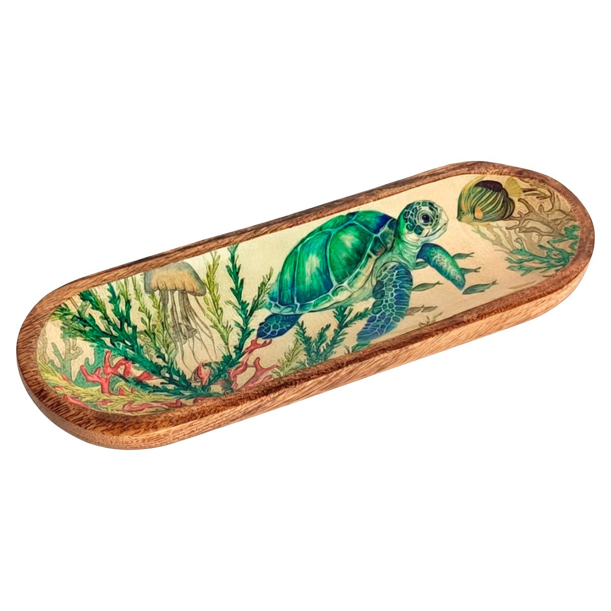 Petit plateau en bois tortue