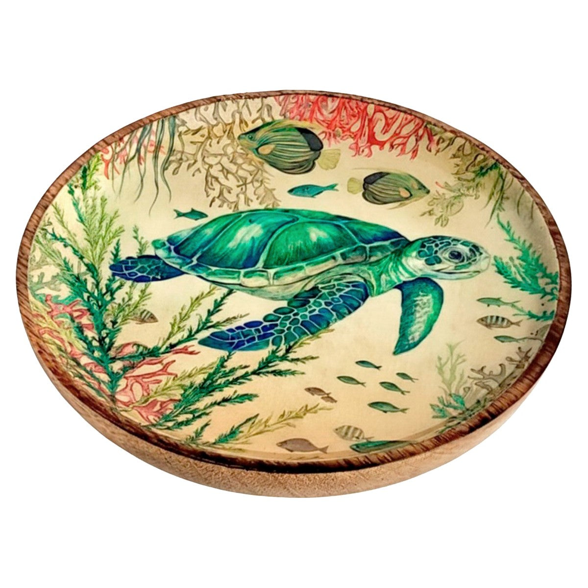 Petit assiette en bois tortue