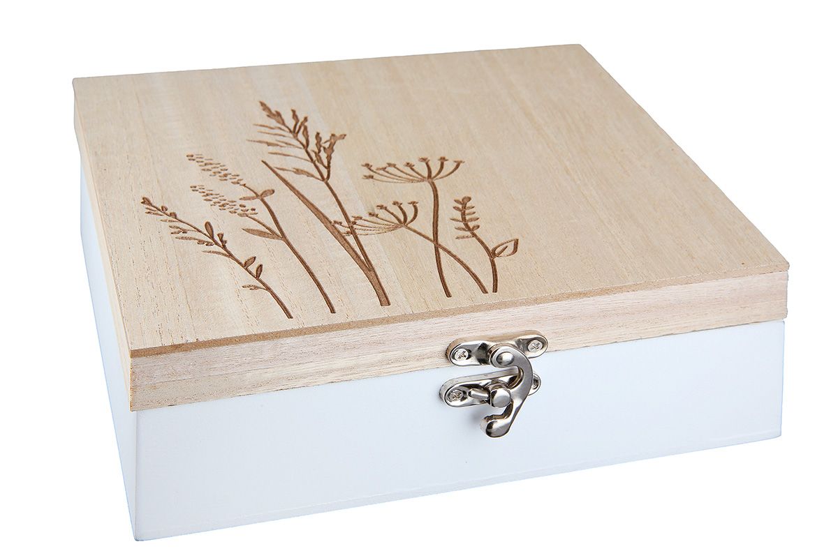 Boîte motif herbe