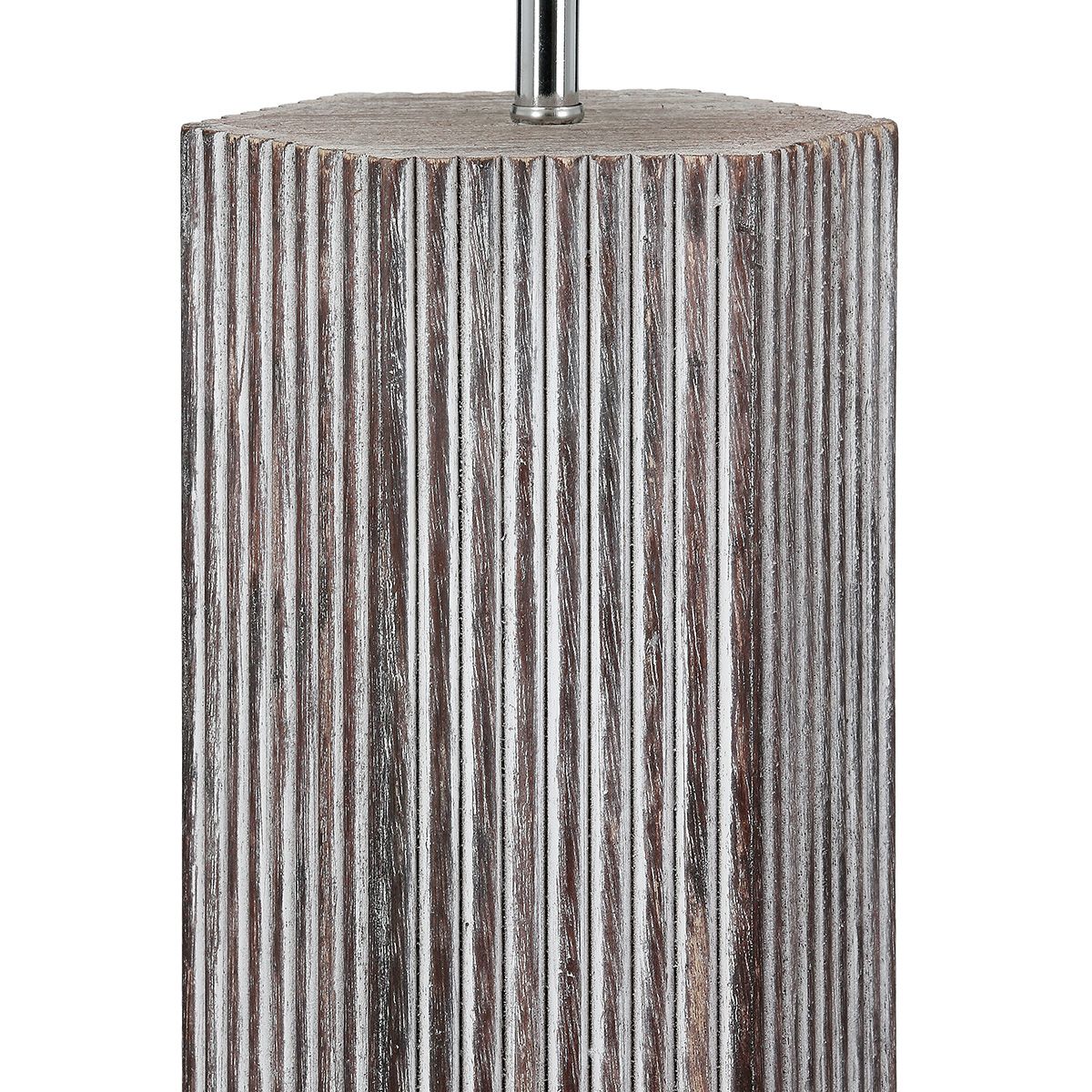 Lampe hexagonale bois