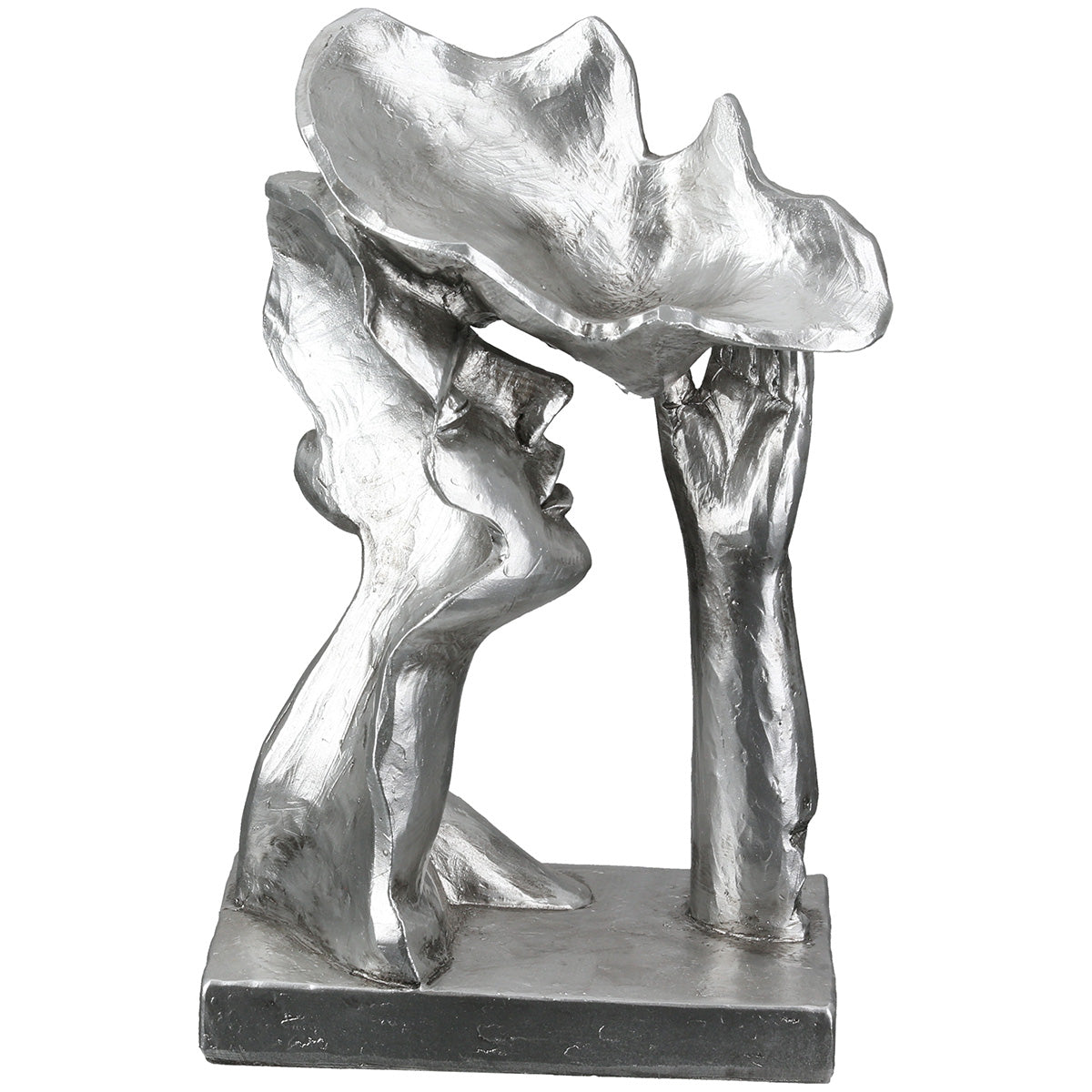 Sculpture Couple Argent Antique