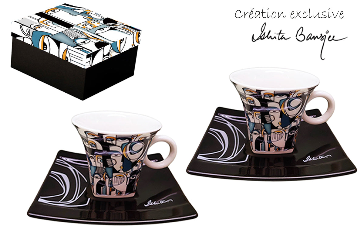 Coffret 2 tasses 90mL Ishita B.