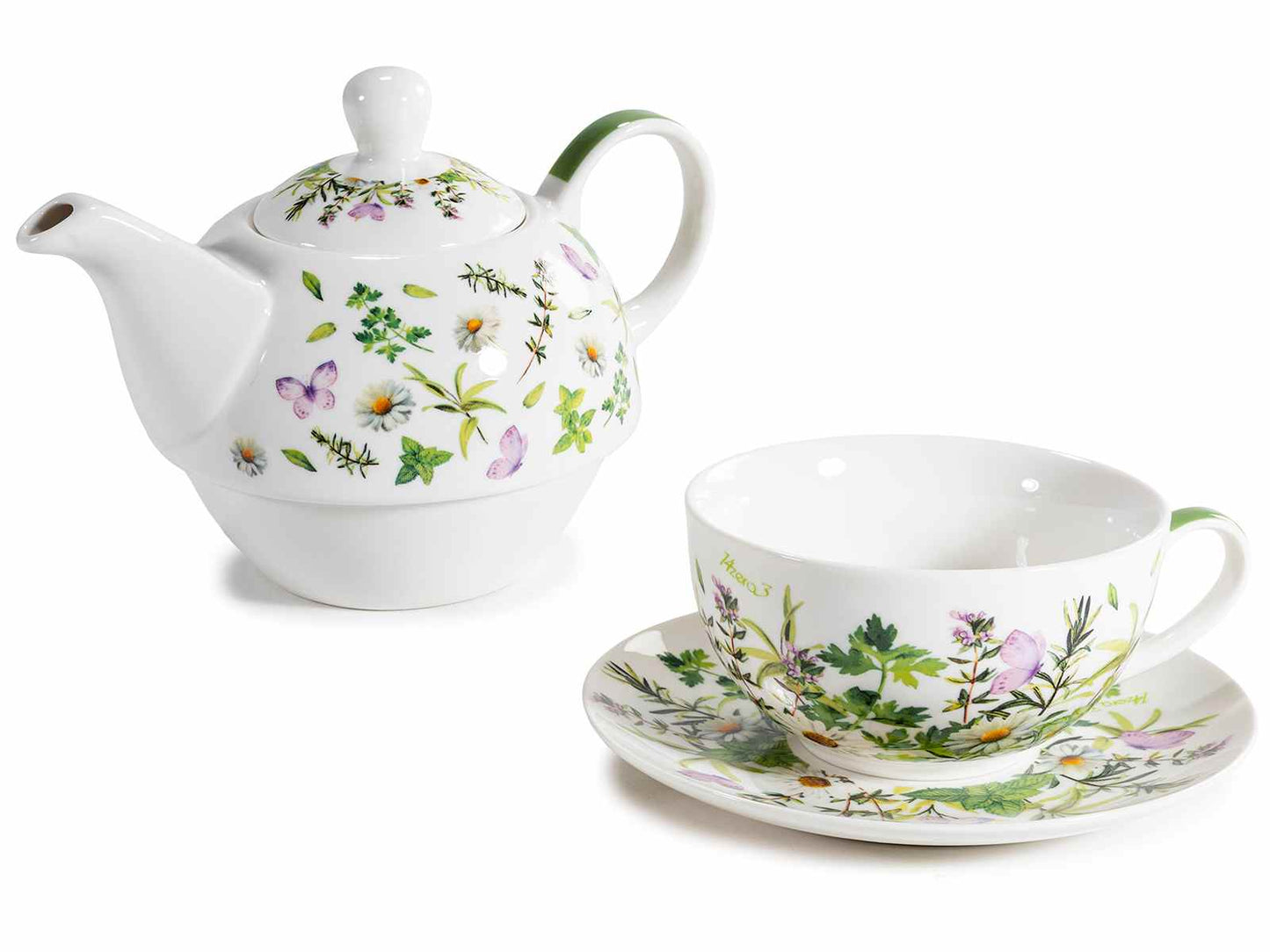 Théière Herbe/Papillon