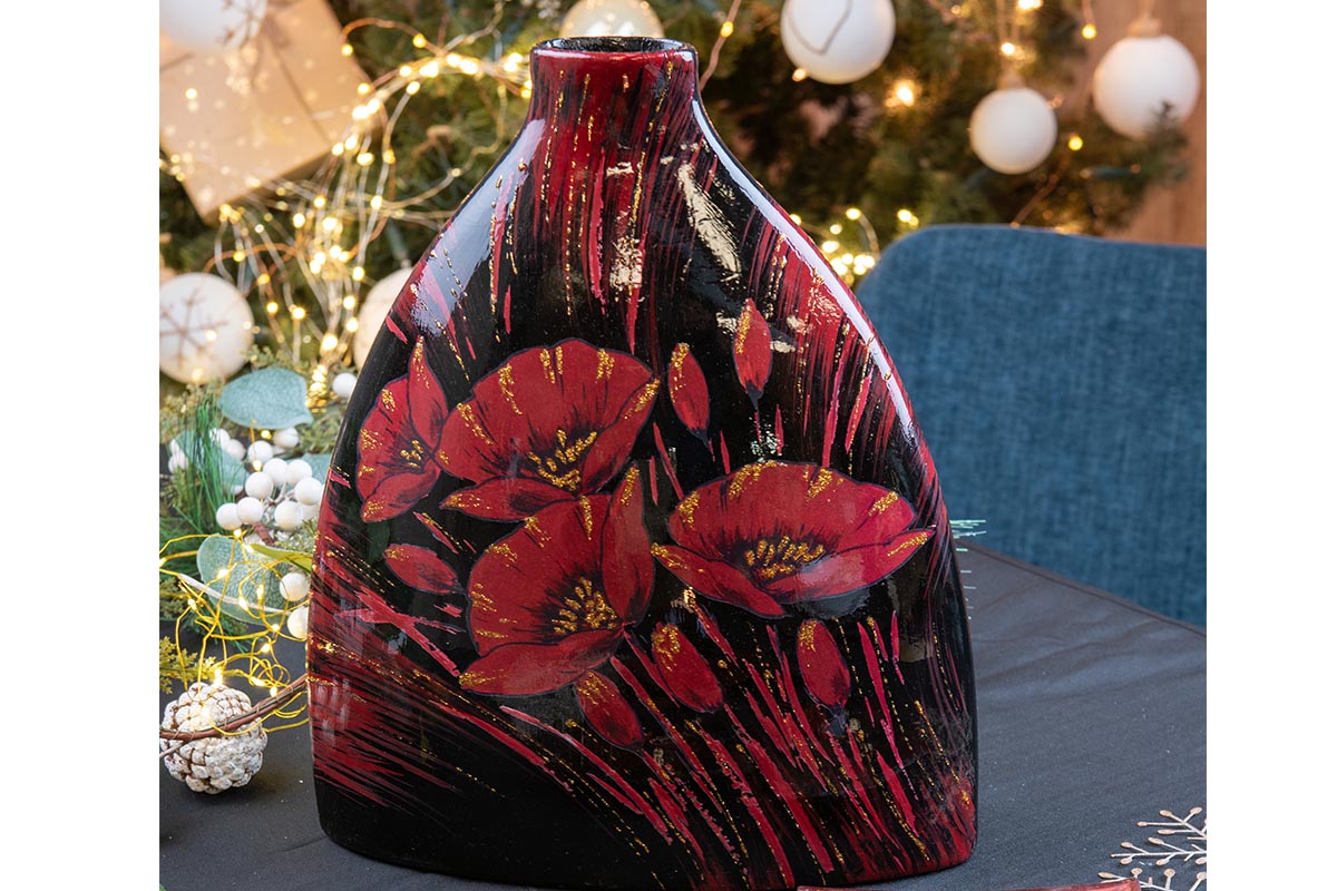 Vase Coquelicots Festifs