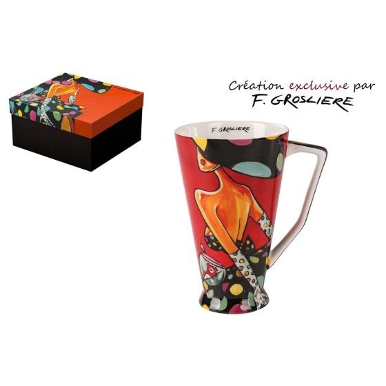 Tasse TGM 500mL "La femme à pois" F.Groslière