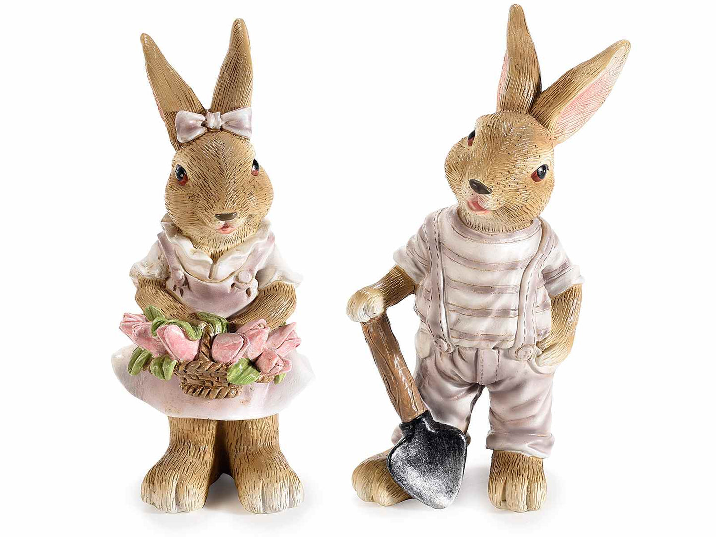 Couple de lapins bruns