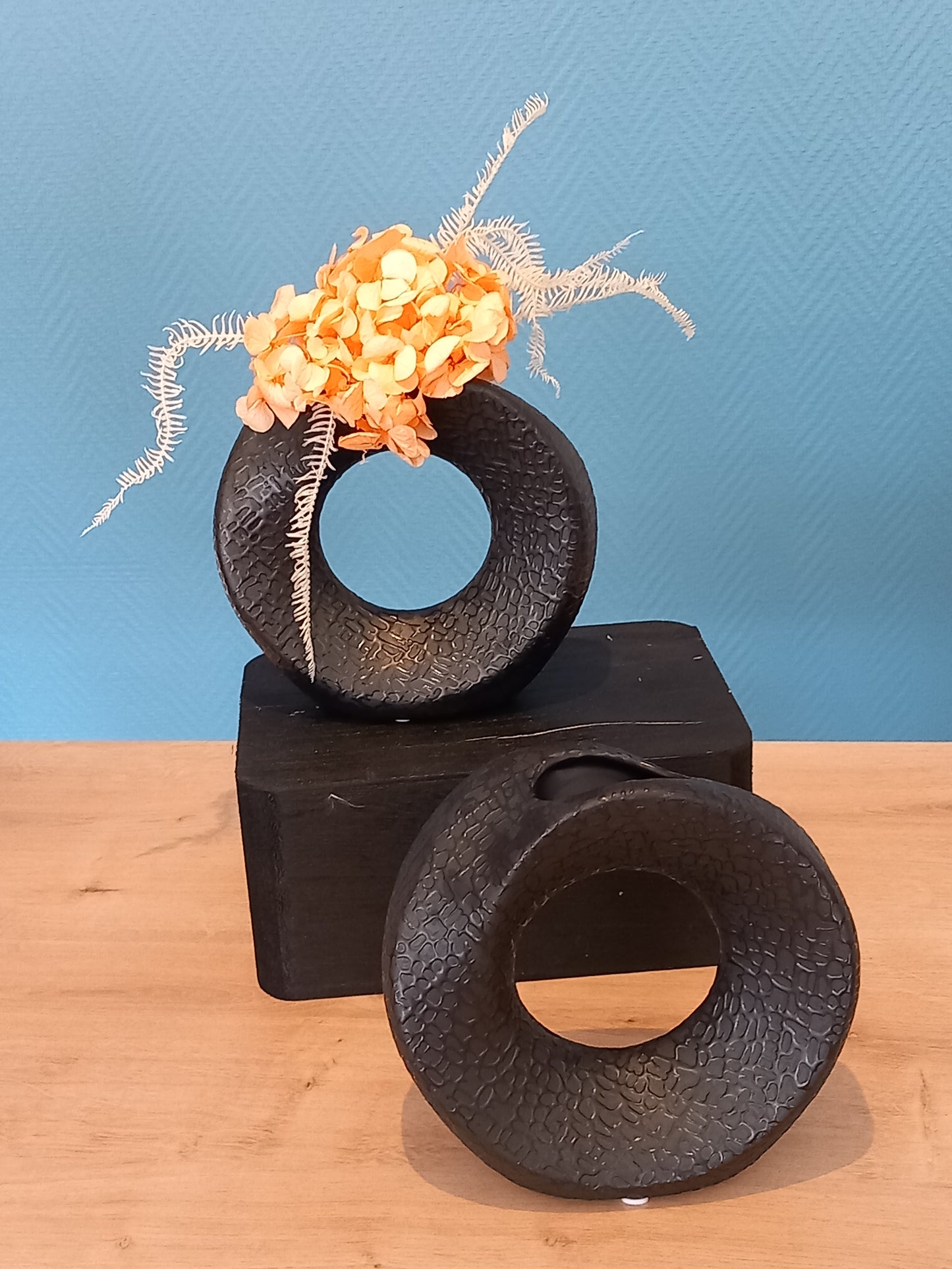 Vase Rond Noir