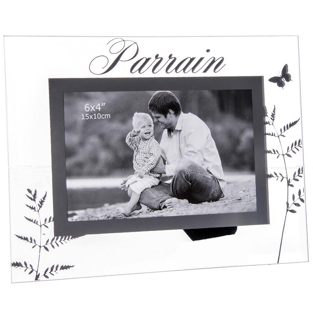 Cadre photo en verre "Parrain"