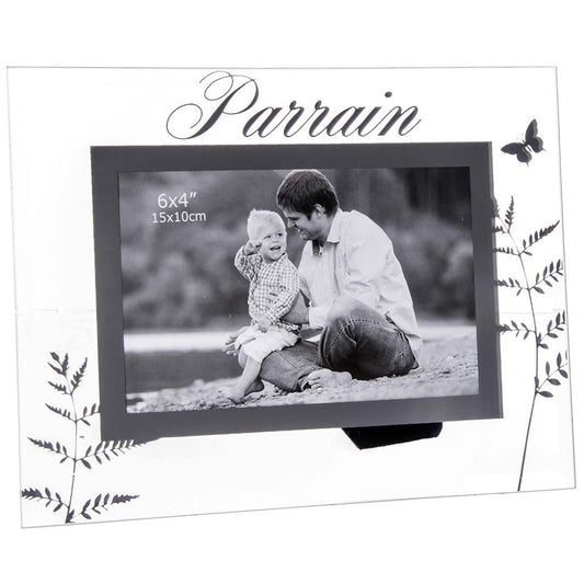Cadre photo en verre "Parrain"