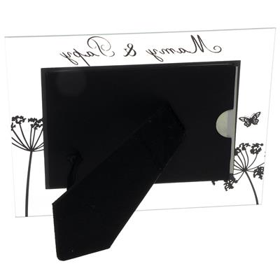 Cadre photo en verre "Mamy & Papy"