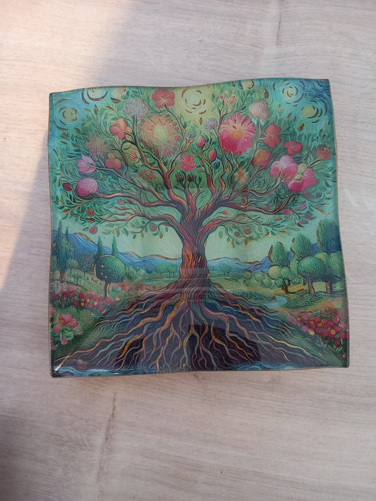 Coupelle Carrée Arbre de Vie