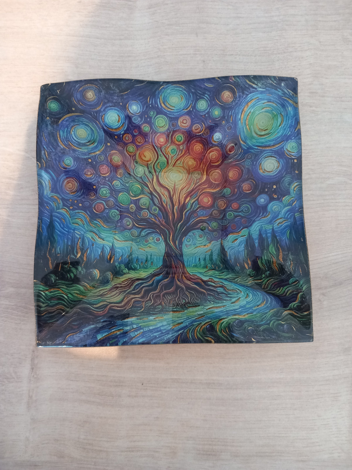 Coupelle Carrée Arbre de Vie