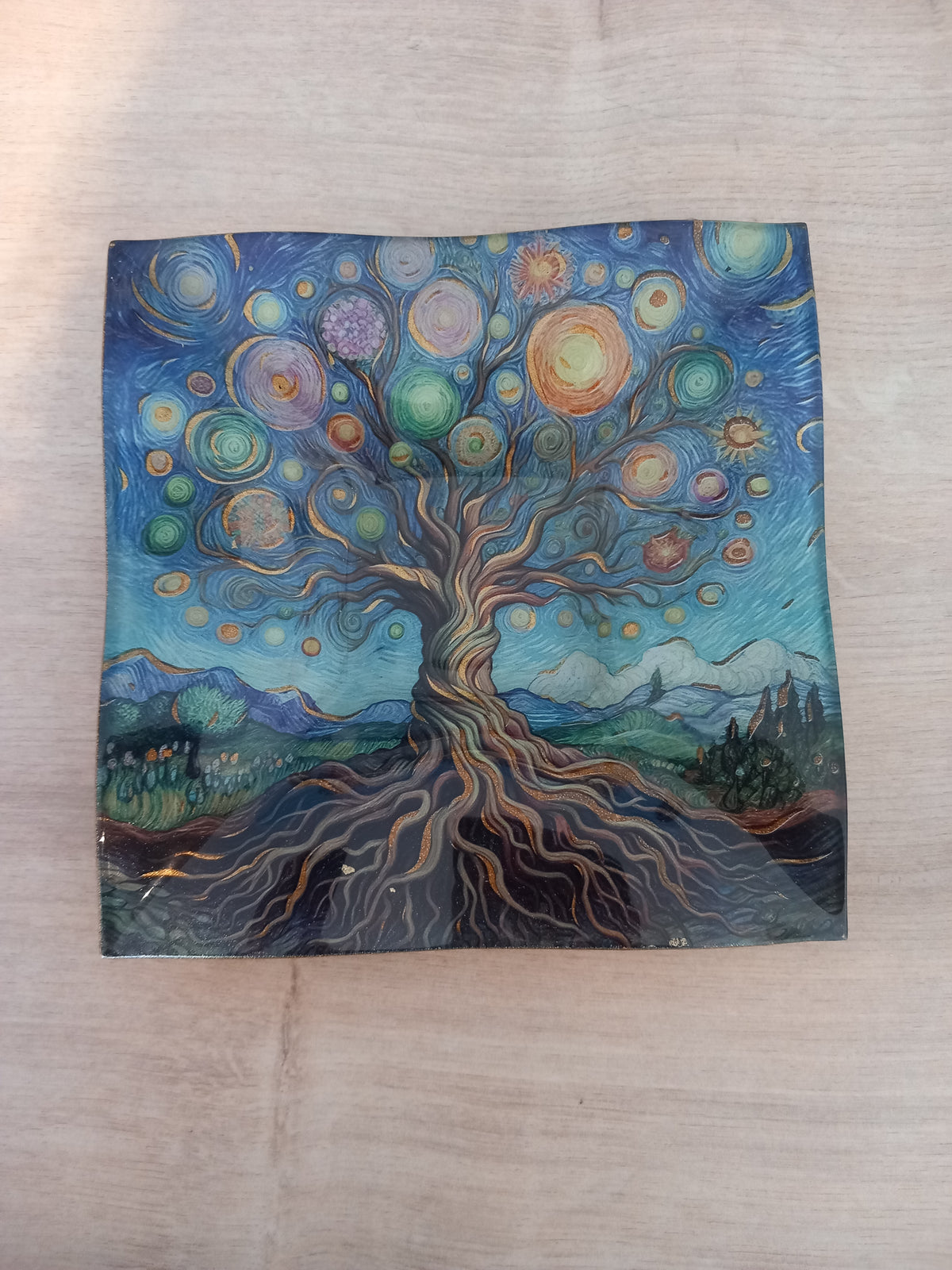 Coupelle Carrée Arbre de Vie