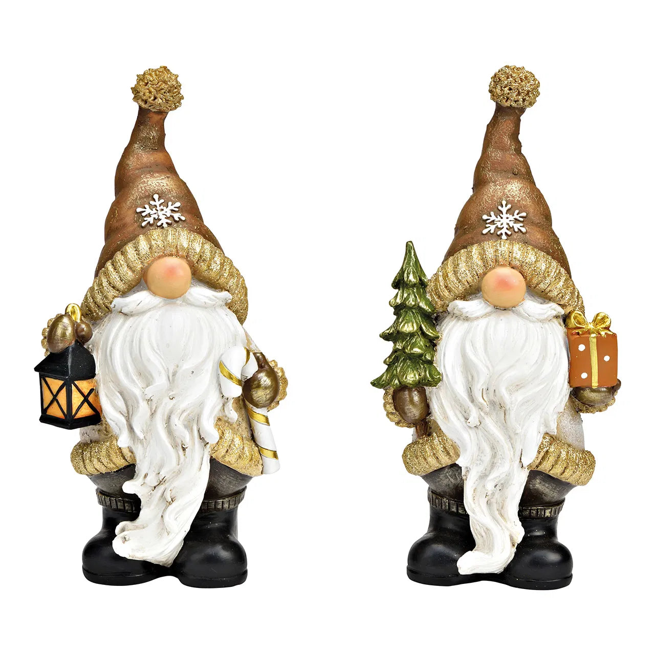 Gnome de Noël marron