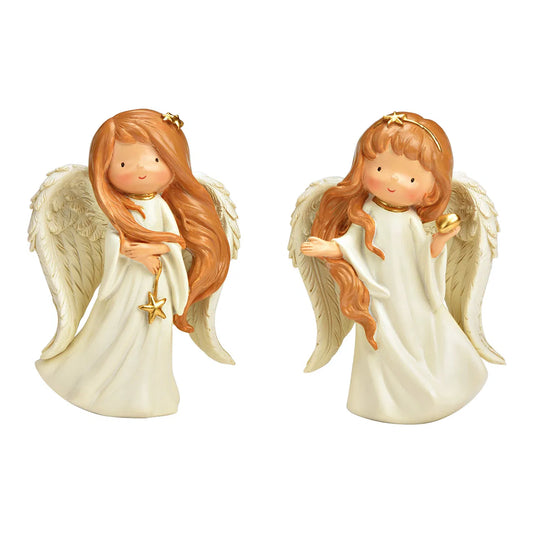 Figurine Ange blanc/or