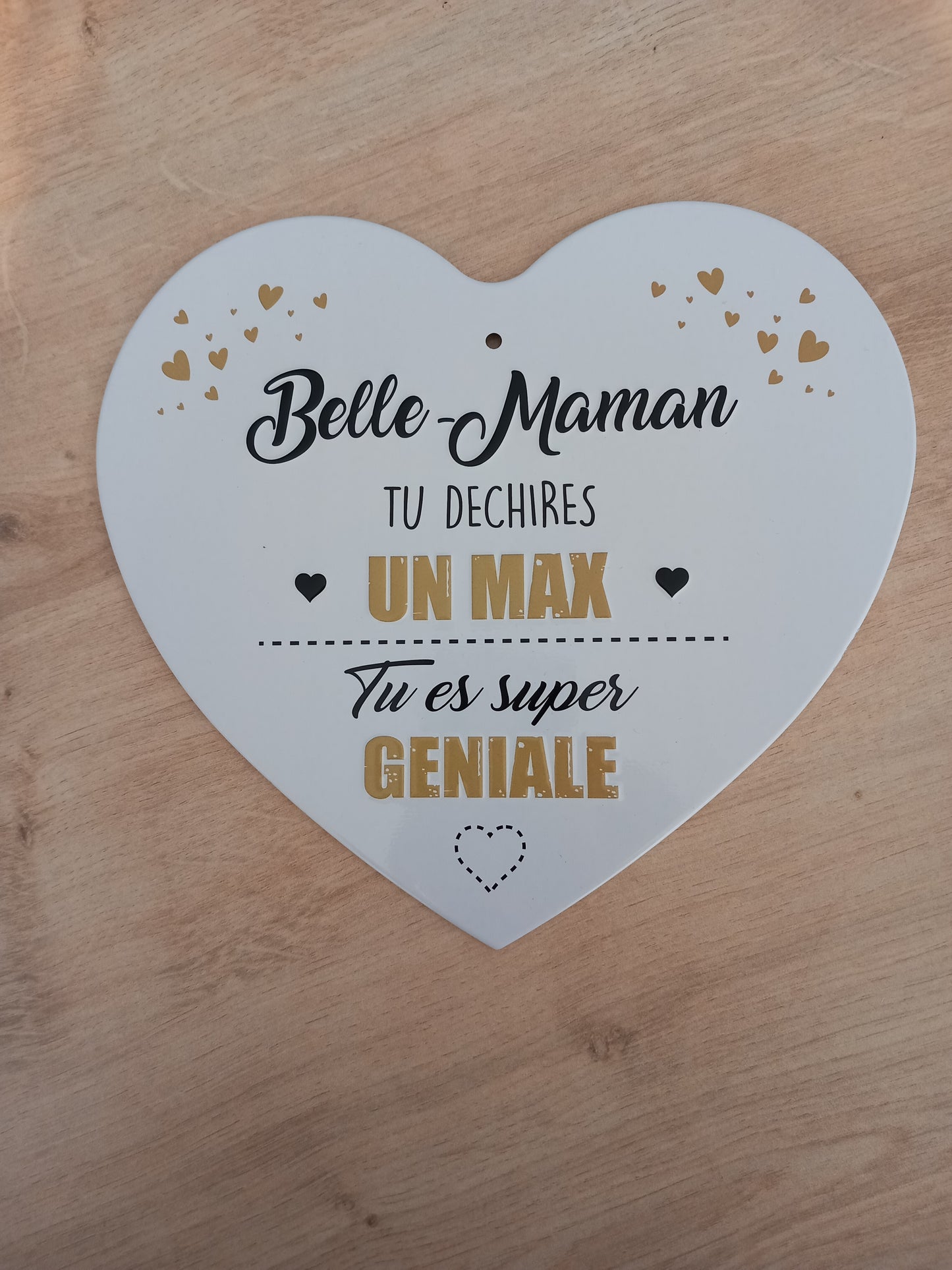 Plaque métal Maman/Belle maman