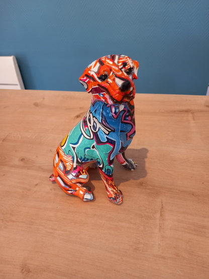 Figurine chien "Street Art"