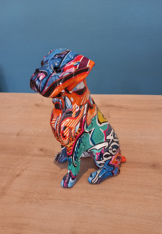 Figurine chien "Street art"