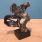 Buste Couple Baiser Antique