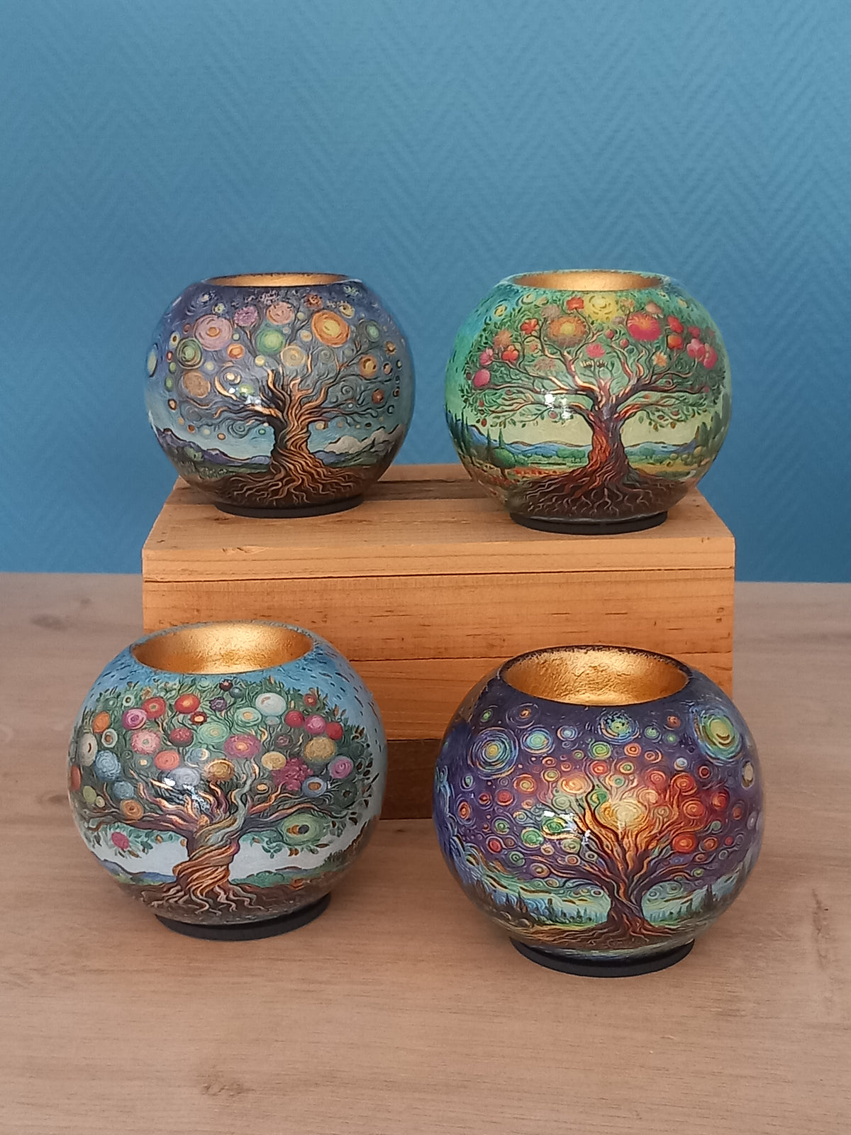 Bougeoir Rond Arbre de Vie