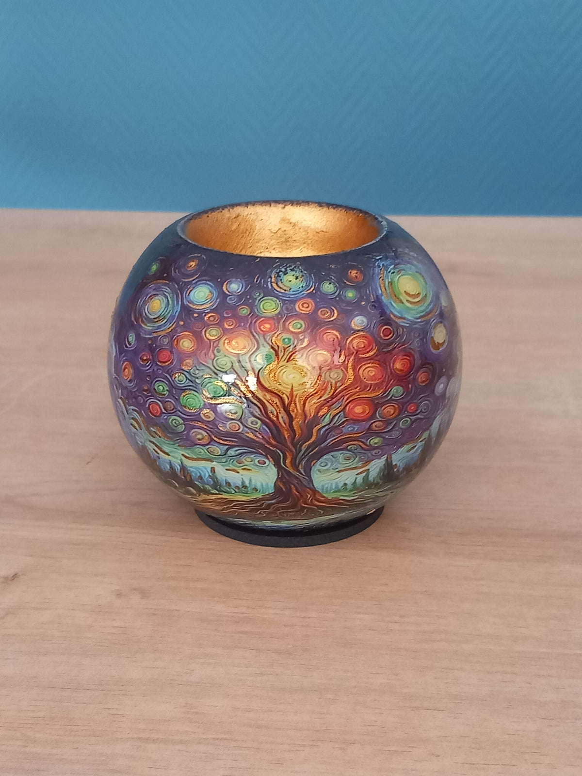 Bougeoir Rond Arbre de Vie