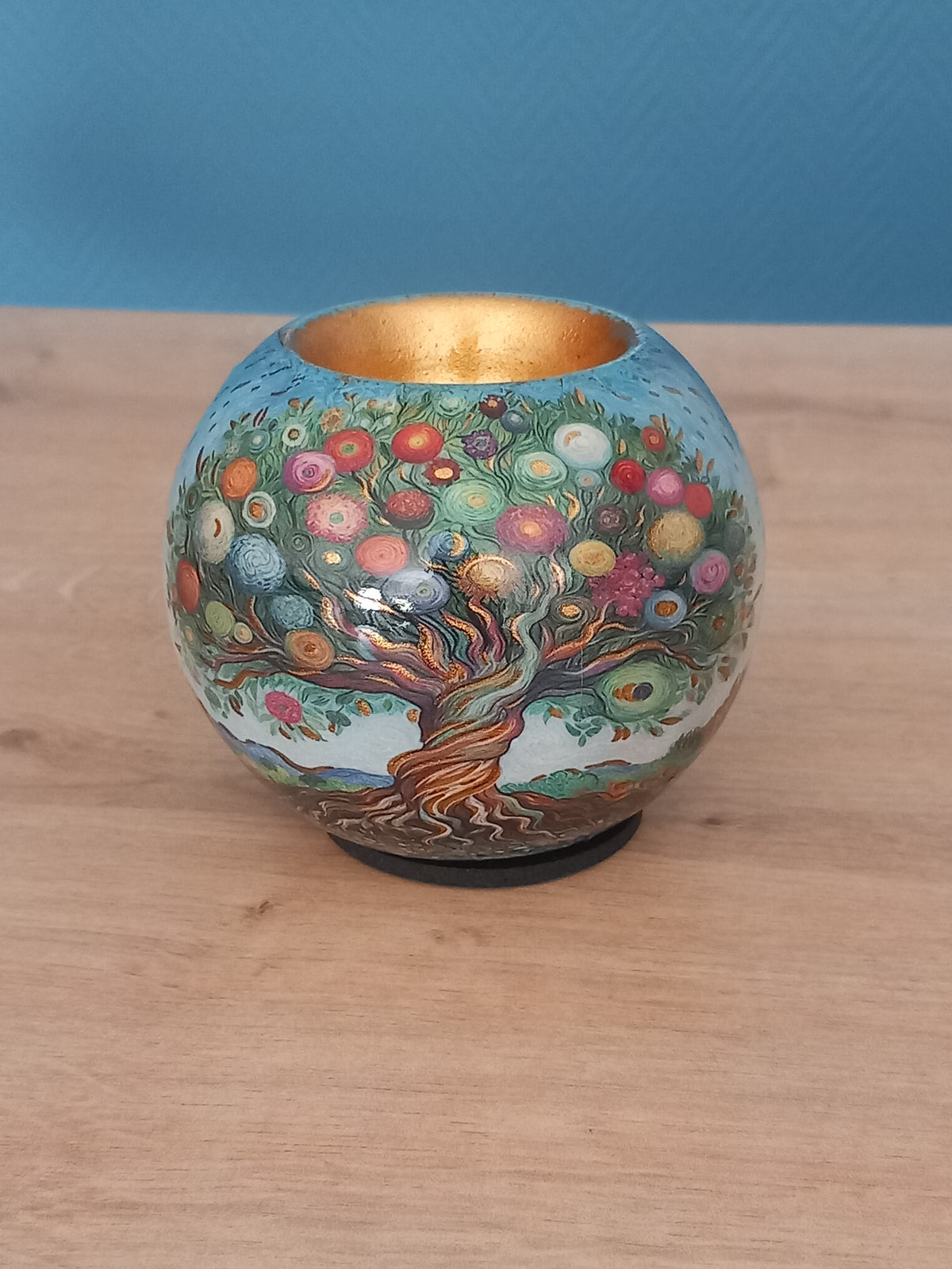 Bougeoir Rond Arbre de Vie