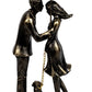 Couple parapluie avec chien