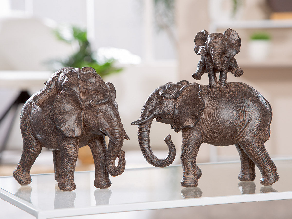 Statuette Eléphant et son bébé
