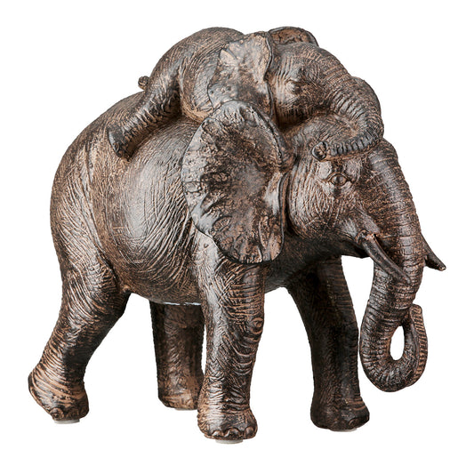 Statuette Eléphant et son bébé