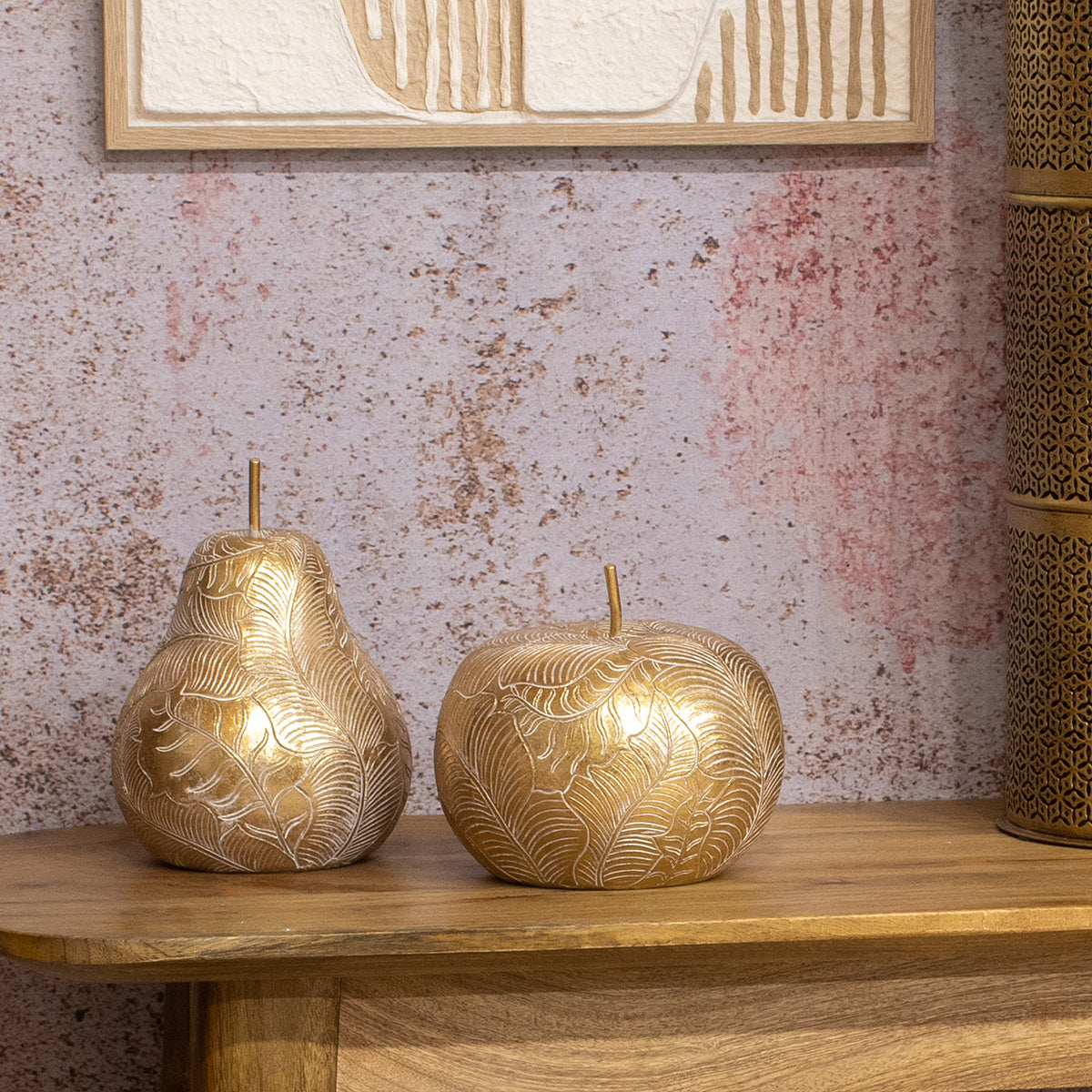 Pomme/Poire Dorée avec relief