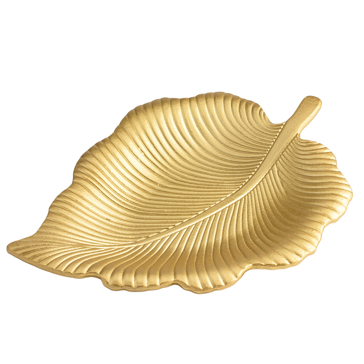 Assiette Feuille Or