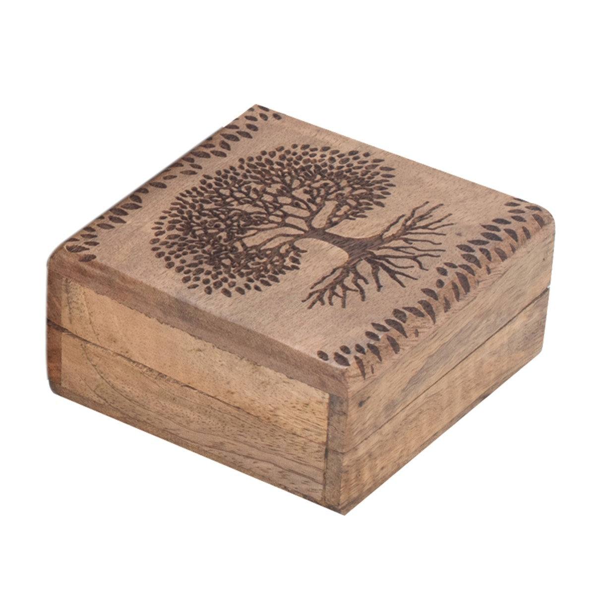 Boîte En Bois Arbre de vie