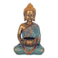 Bougeoir Buddha Bleu/Or