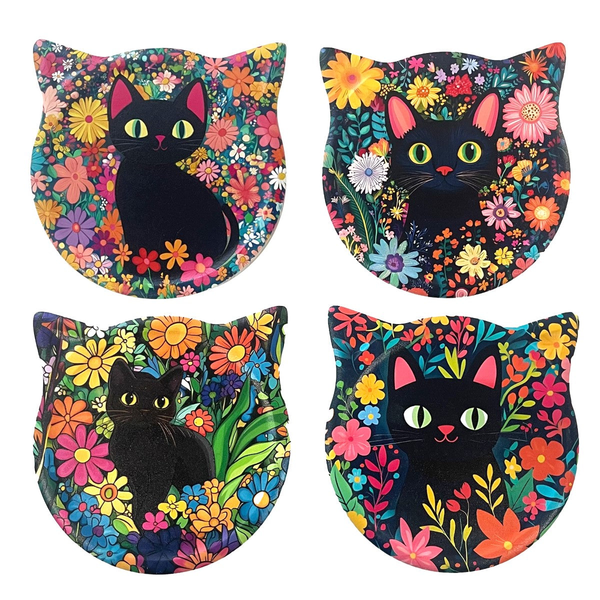 Sous-verre Tête de chat