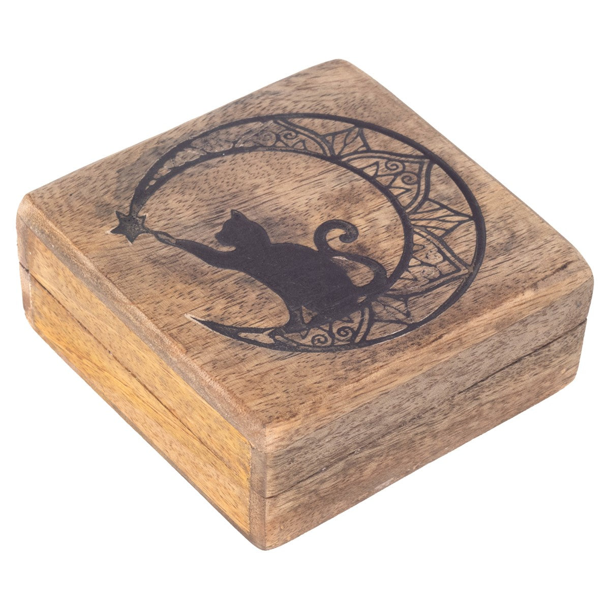 Boîte En Bois Chat