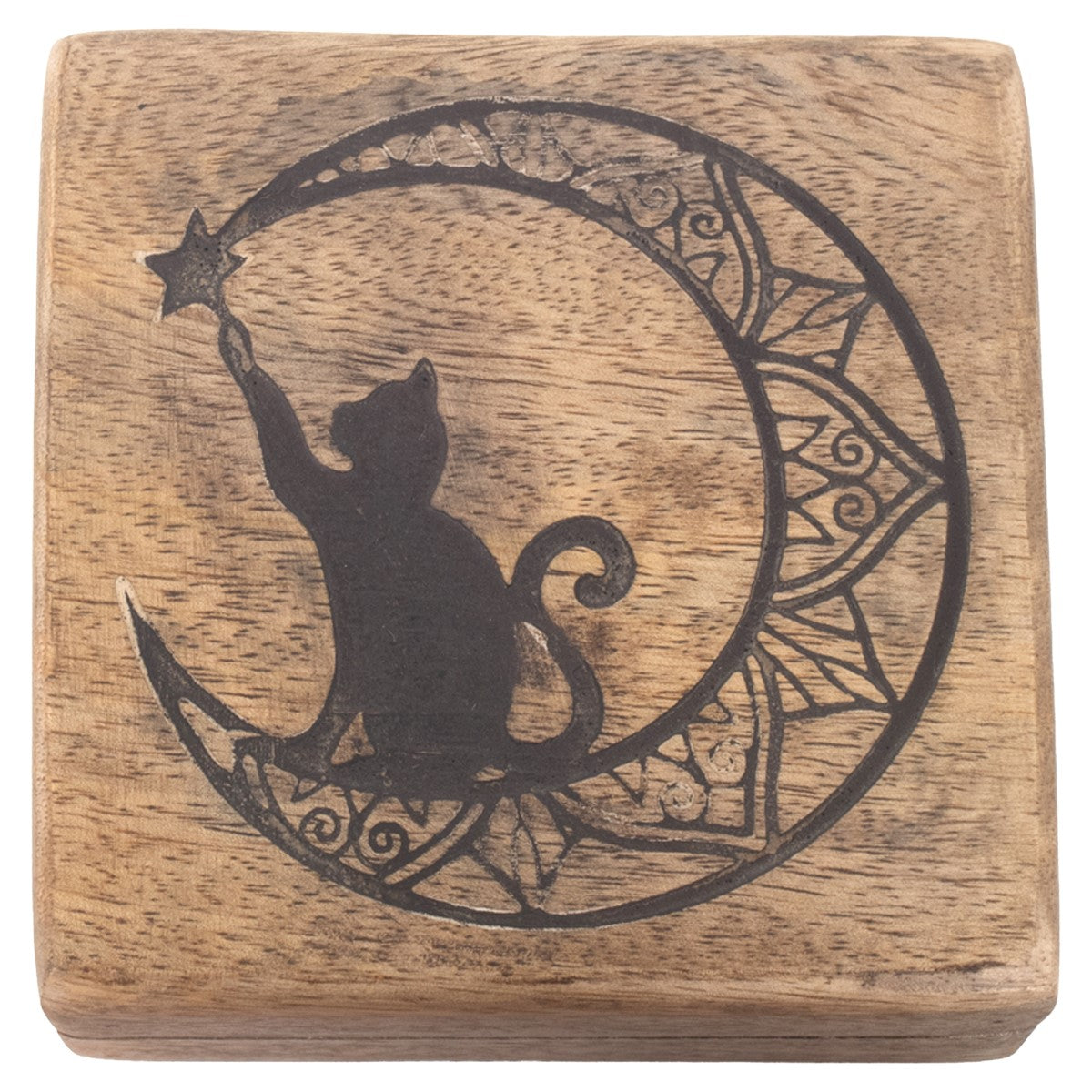 Boîte En Bois Chat