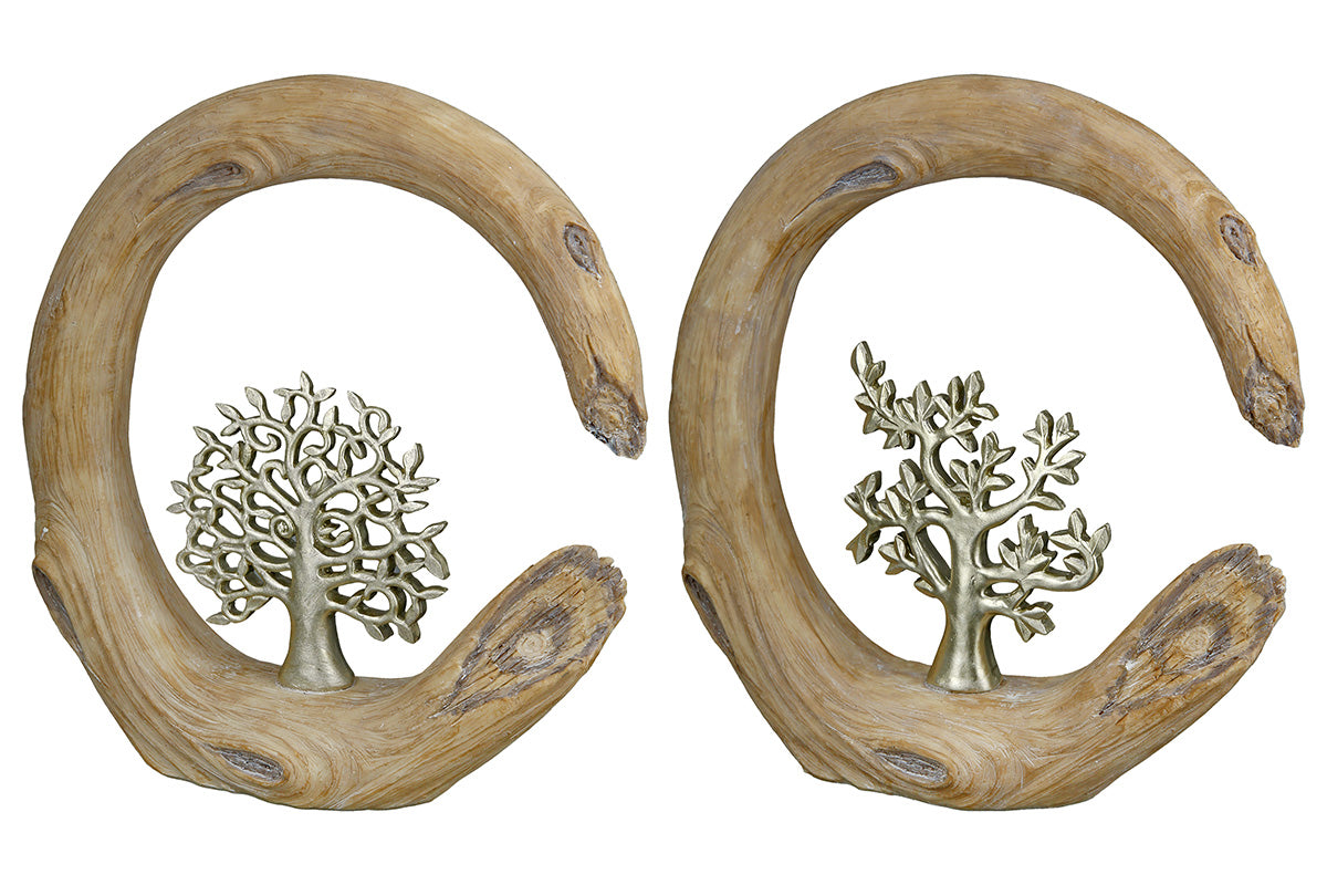 Arbre de vie effet Bois/Métal