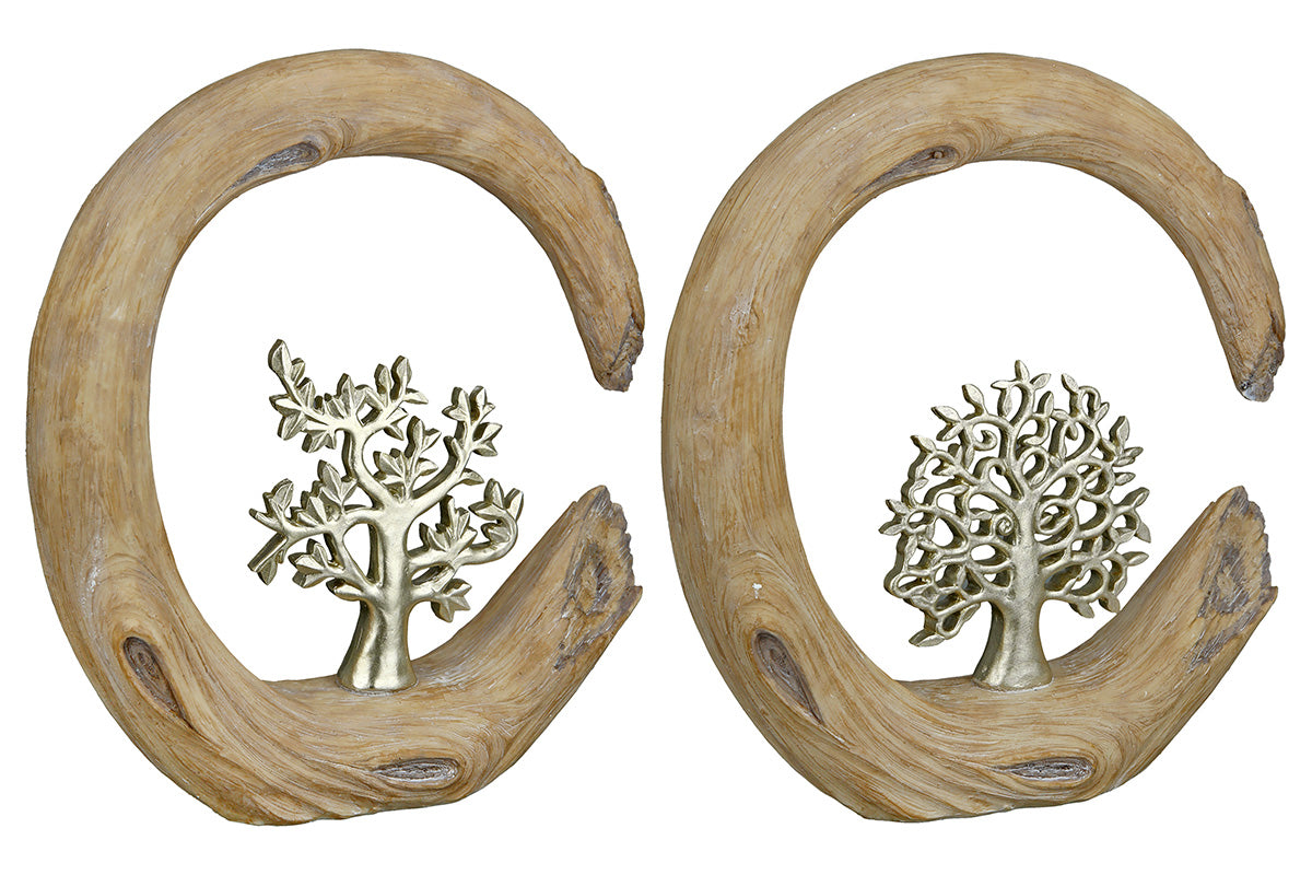 Arbre de vie effet Bois/Métal