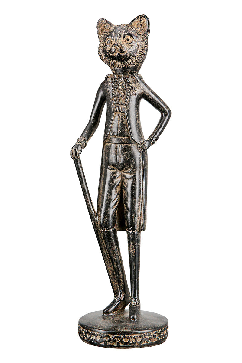 Statuette Chat/Chien "Gentleman"