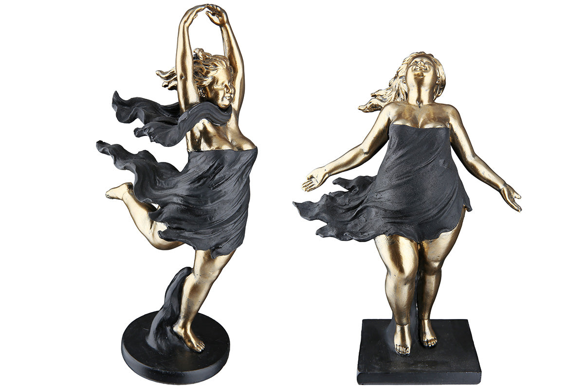 Statuette "Elisabeth" Noir/Or