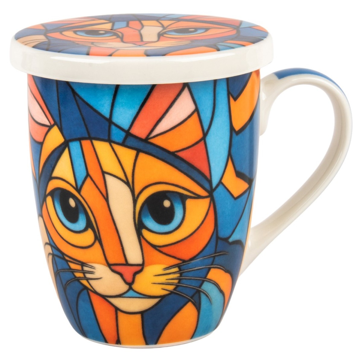 Tisanière Chat Géométrique