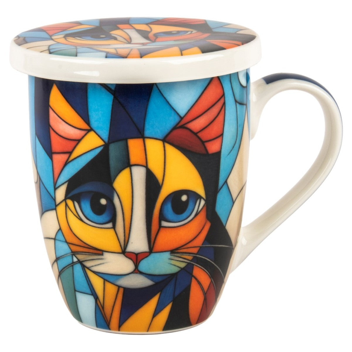 Tisanière Chat Géométrique