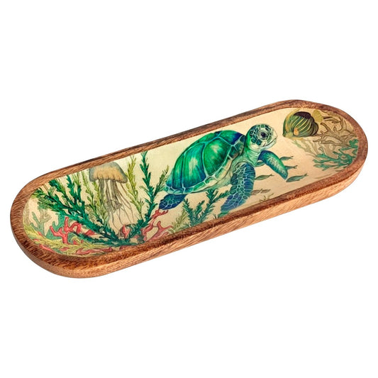 Petit plateau en bois tortue