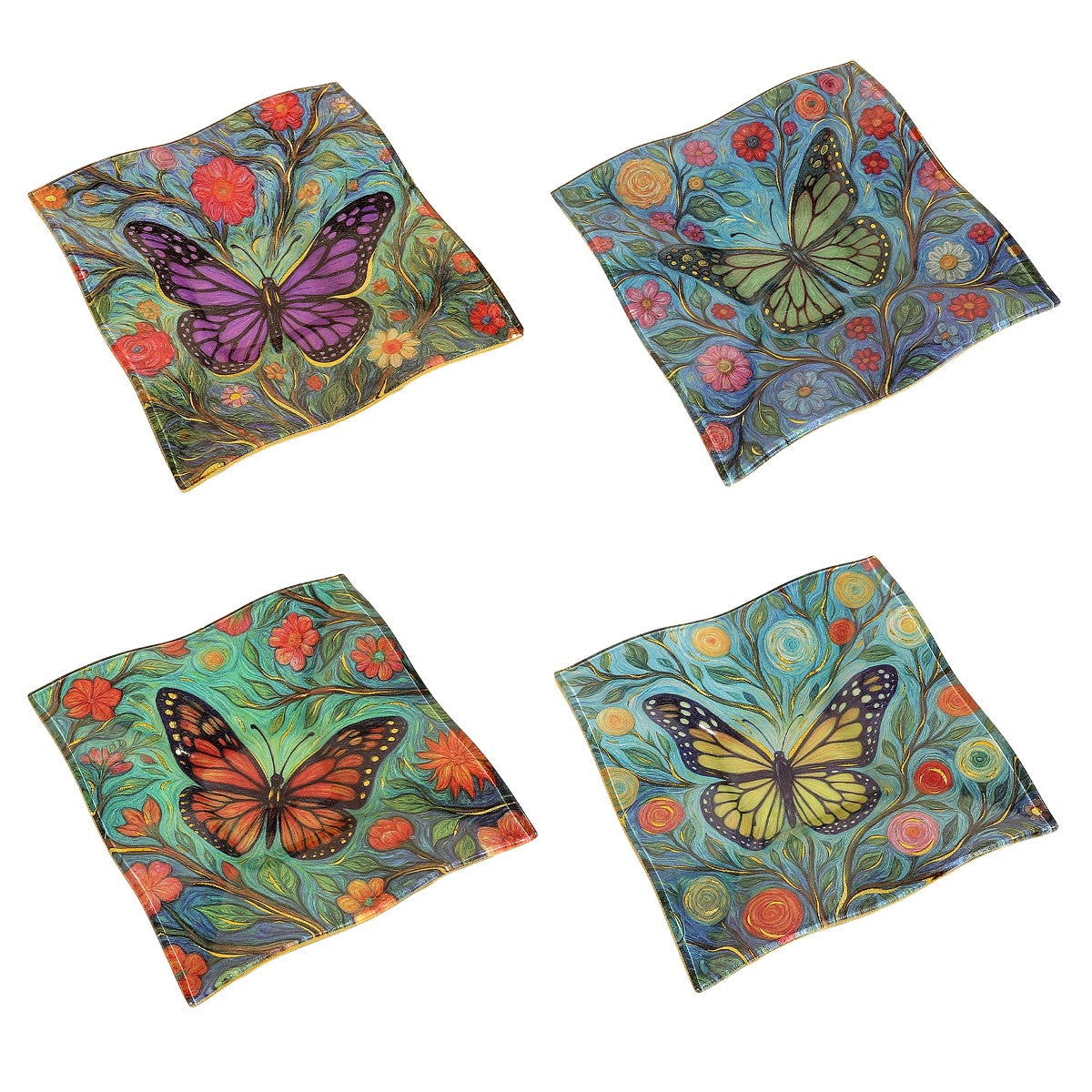 Coupelle Carrée Papillon
