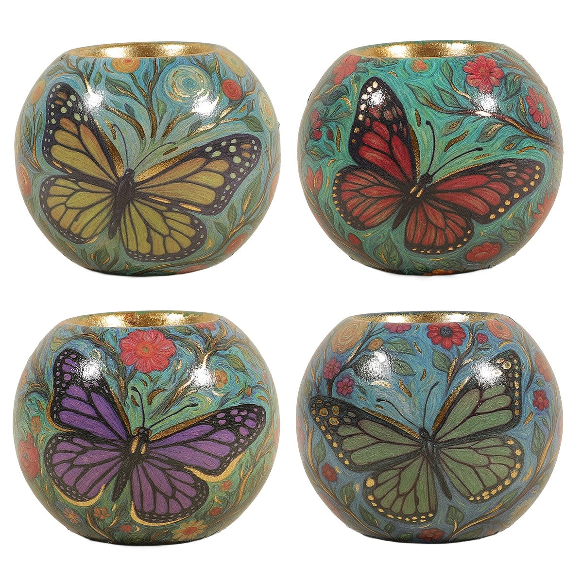 Bougeoir Rond Papillon