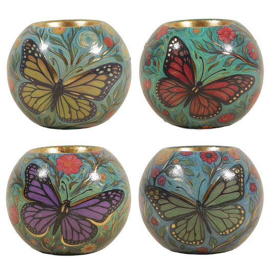 Bougeoir Rond Papillon