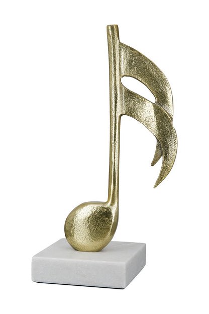 Sculpture Note de Musique Dorée